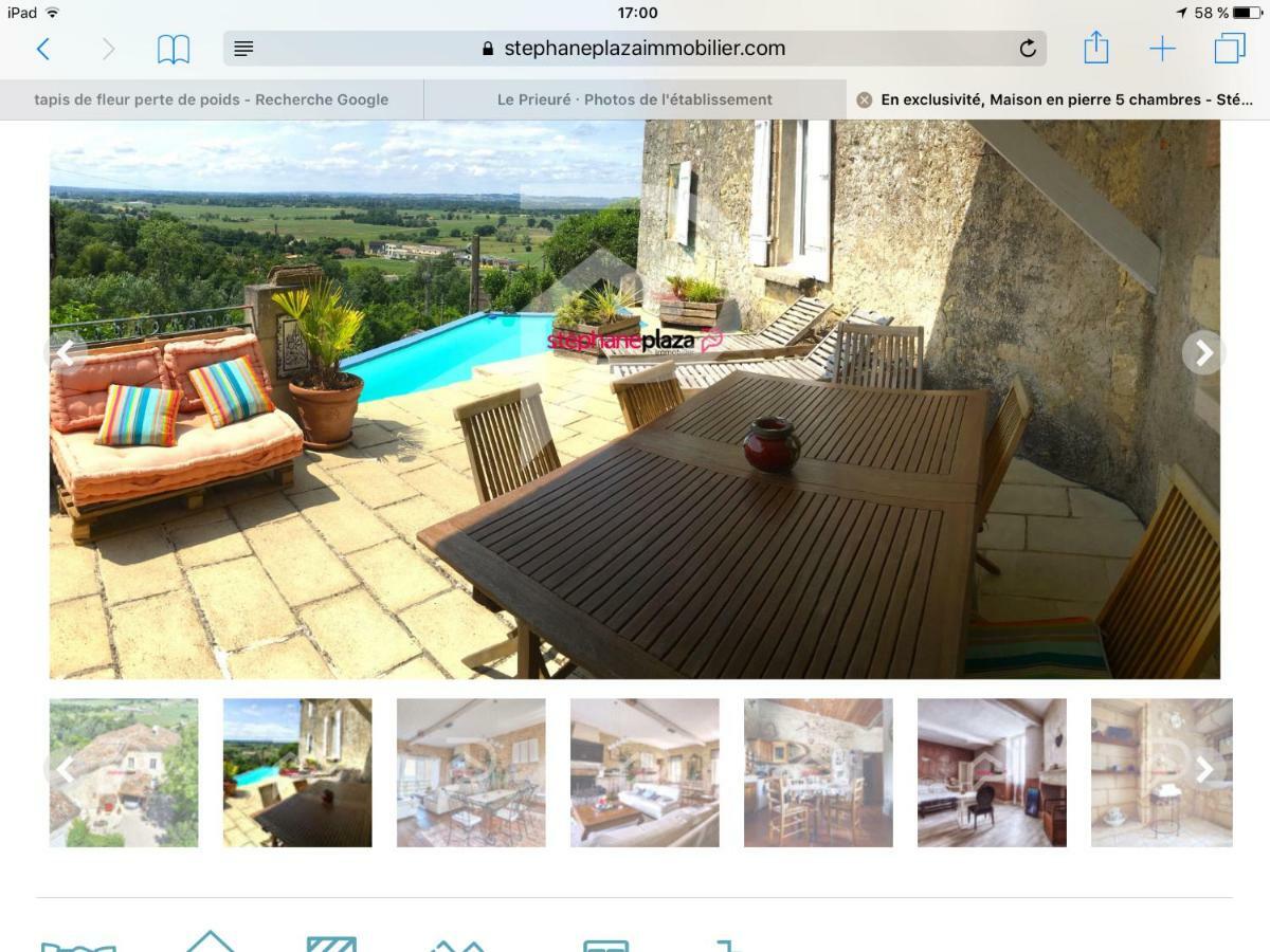 Le Prieure Bed and Breakfast Saint-Pey-de-Castets Exteriör bild